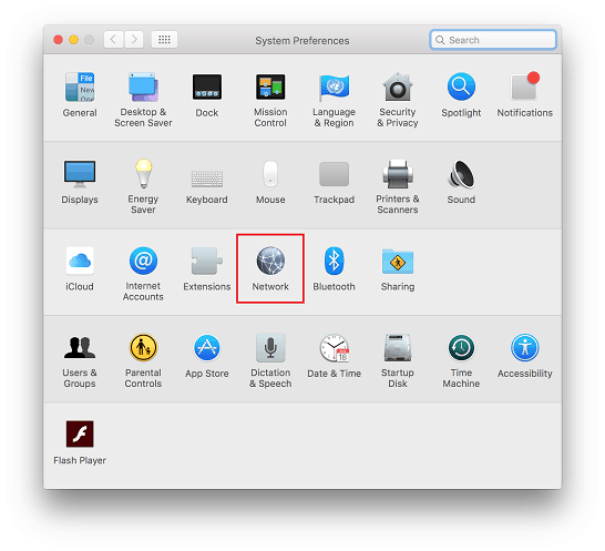 a screenshot of macOS